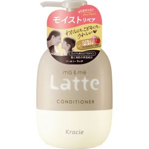 日本KRACIE ma&me LATTE亲子氨基酸基础保湿滋润护发素 490g