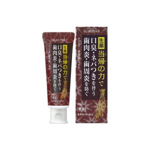 日本SUNSTAR 生药当归盐牙膏85g 预防口臭牙龈炎智齿痛齿牙周炎