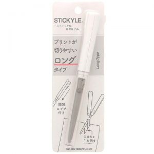 STICKY SCISSORS LONG WHITE X CLEAR P-320