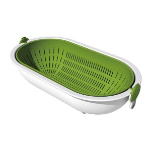 Spin-Wheel Colander Oval (green) S-334
