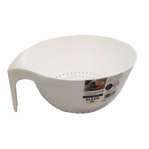 KOKUBO COLANDER WITH HANDLE WHITE S-291