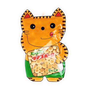 日本IWAMOTO岩本制果 猫咪图案袋装小馒头 50g宝宝奶豆 儿童饼干糕点心