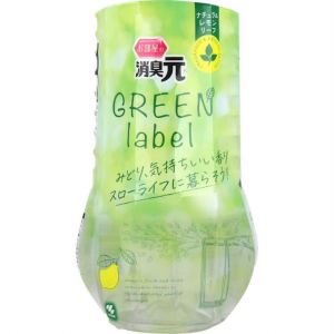 日本KOBAYASHI小林制药消臭元 Green Label 卫生间除臭剂室内芳香剂 400ml 天然柠檬香