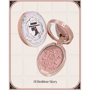 FLOWER KNOWS CHOCOLATE W-S EMBOSSED BLUSH 01