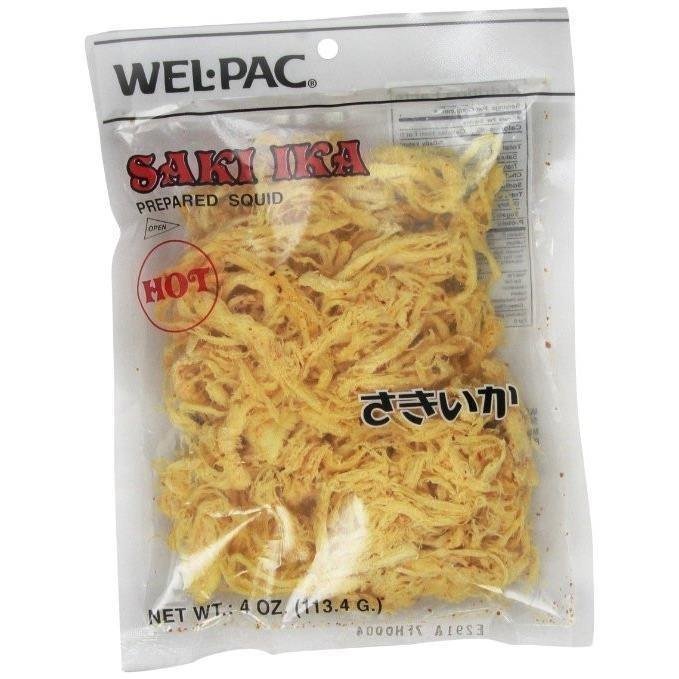 TESOLIFE特搜商城 WELPAC SAKI IKA SHREDDED SQUID HOT 114G