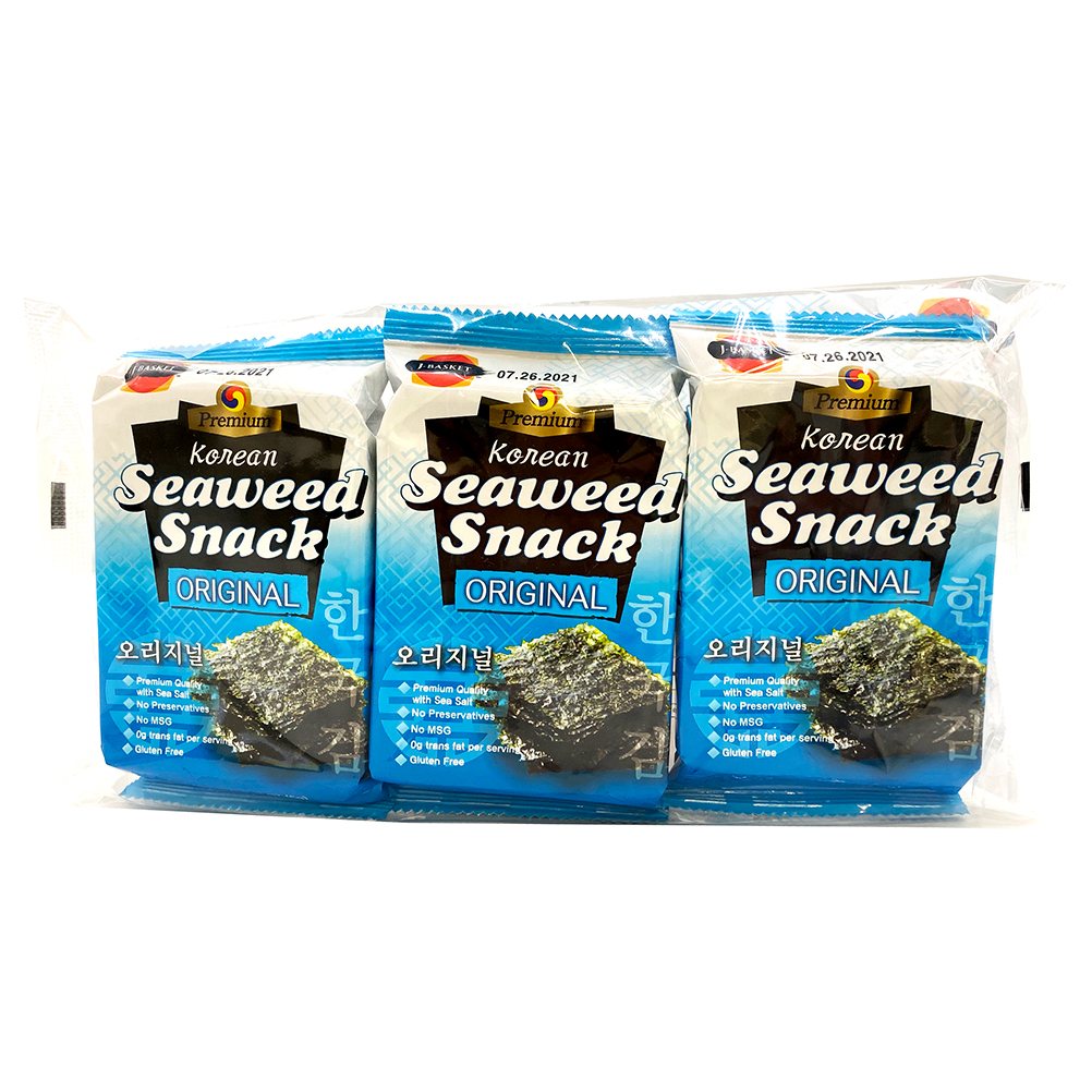 TESOLIFE特搜商城 JB KOREAN SEAWEED SNACK ORIG 3P