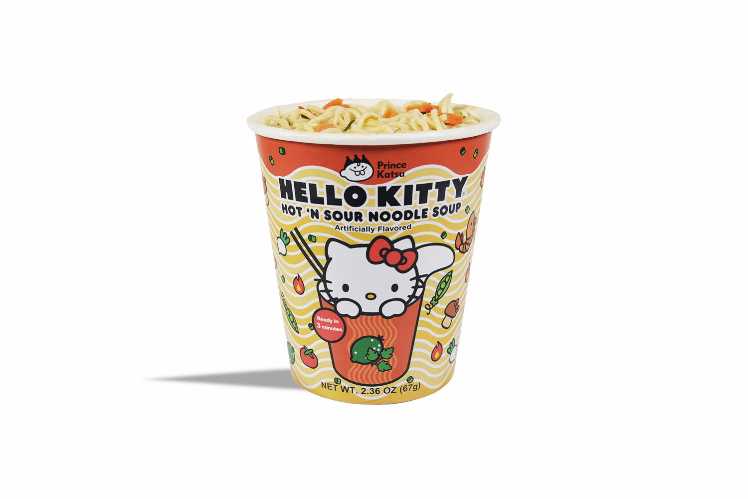 TESOLIFE特搜商城 HELLO KITTY HOT SOUR NOODLE SOUP