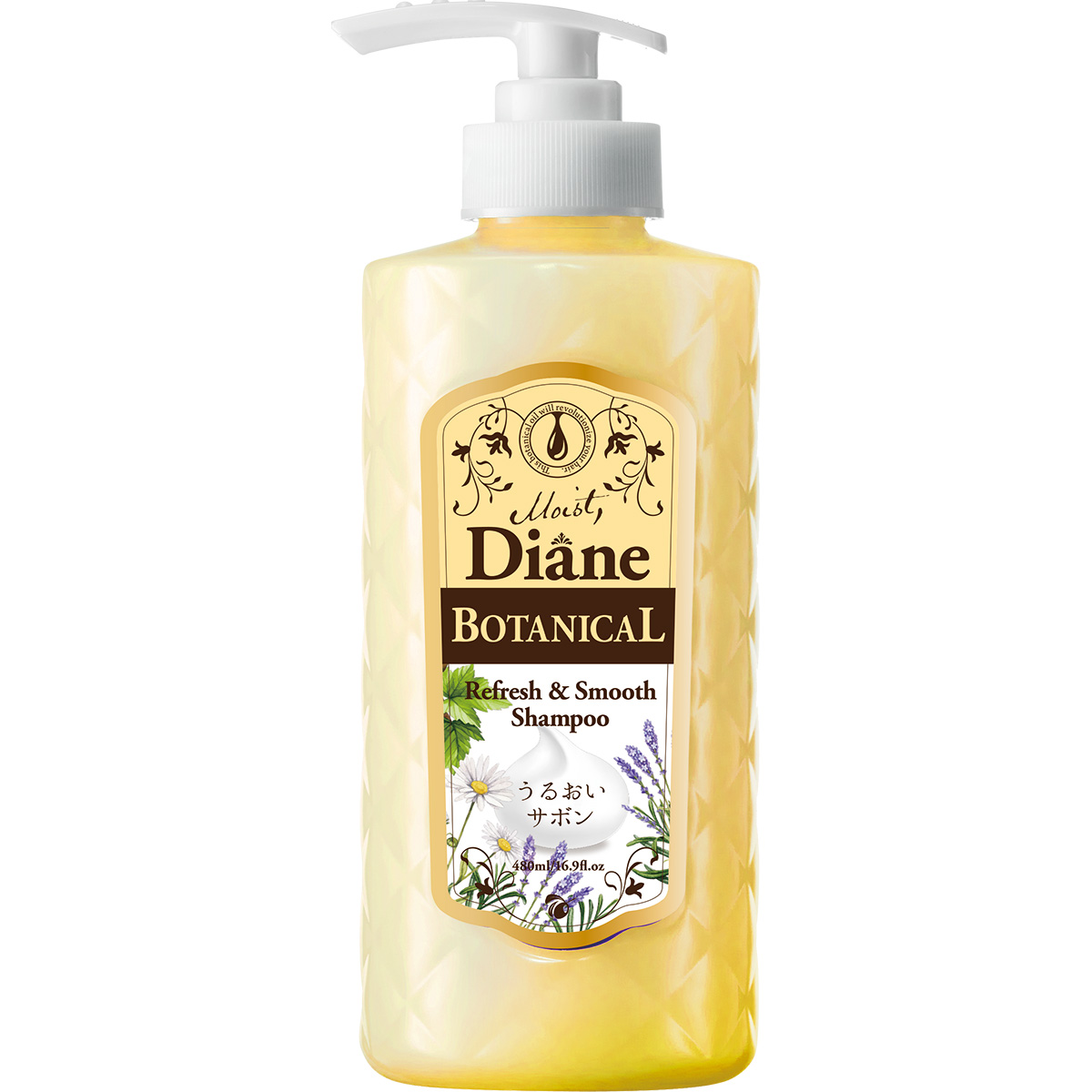 Moist Diane Botanical Moist Shampoo – Pflegendes Öl-Shampoo, 480 Ml