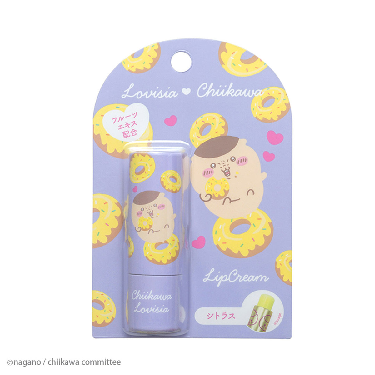 TESOLIFE特搜商城 LOVISIA CHIIKAWA LIP BALM KURIMANJU CITRUS