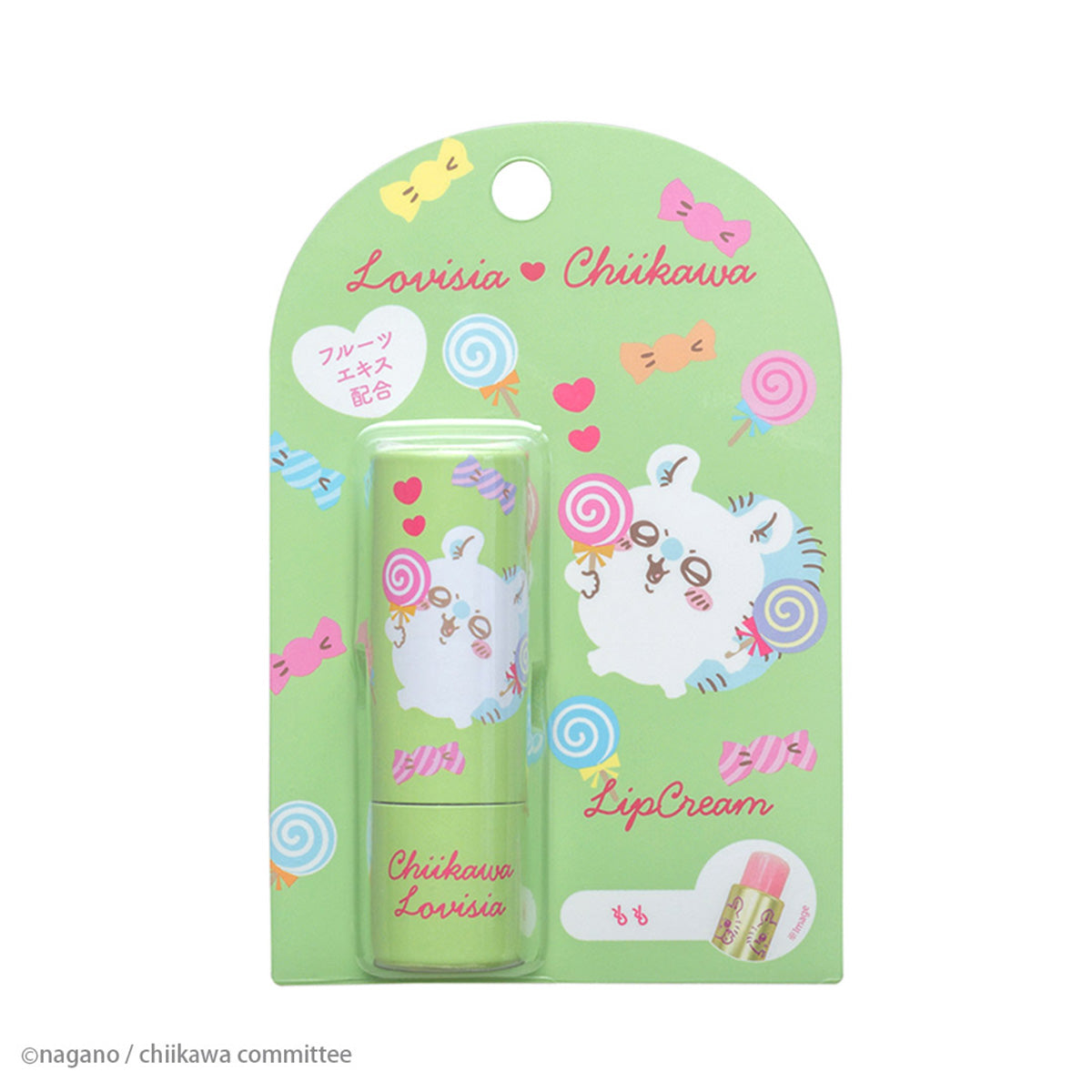 TESOLIFE特搜商城 LOVISIA CHIIKAWA LIP BALM MOMONGA PEACH