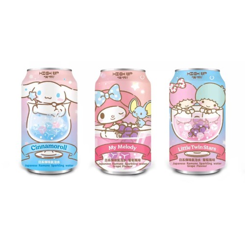 TESOLIFE特搜商城 HIGH UP SPARKLING WATER GRAPE KUROMI