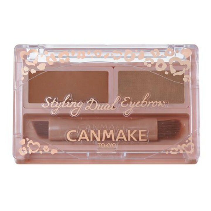 TESOLIFE特搜商城 CANMAKE STYLING DUAL EYEBROW 02 WARM BRO