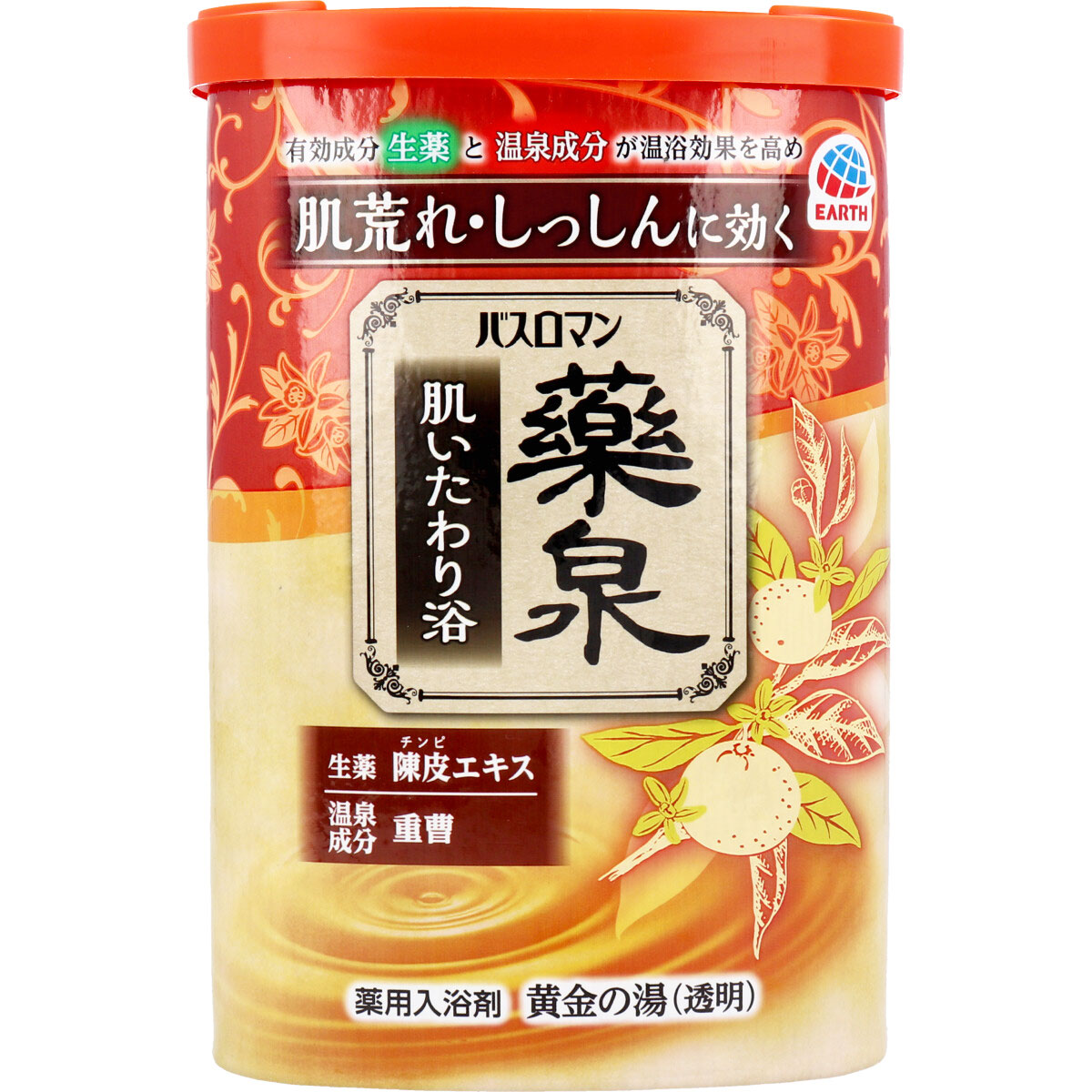 EARTH YAKUSEN BATHROMAN BATH SALT ORANGE - TESOLIFE特搜商城