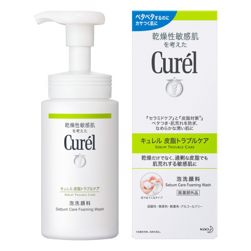 TESOLIFE特搜商城KAO Curel Sebum Care Foaming Wash 150ml