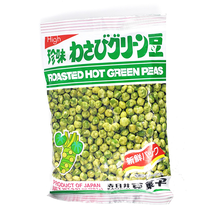 KASUGAI WASABI GREEN PEAS CRACKER JUMBO 281G - TESOLIFE特搜商城