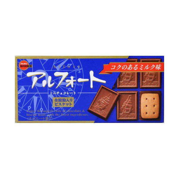 TESOLIFE特搜商城 BOURBON BAKED BISCUIT MINI CHOCOLATE ALFORT 12P