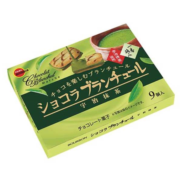 TESOLIFE特搜商城 BOURBON BLANCHUL CHOCOLATE MATCHA COOKIES 9PC