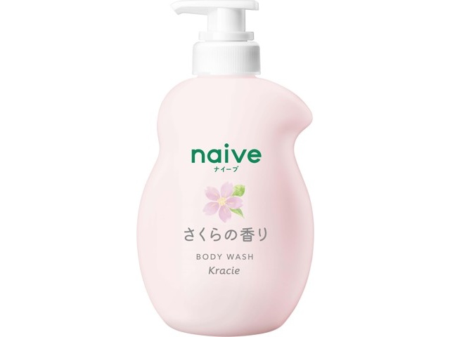 TESOLIFE特搜商城 KRACIE NAIVE BODY SOAP PUMP SAKURA