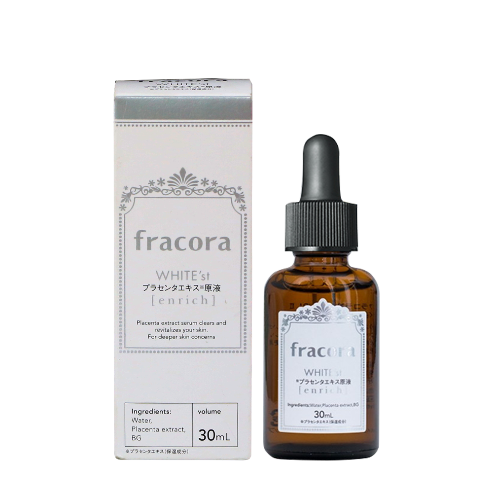 TESOLIFE特搜商城FRACORA White'st Placenta Extract Enrish Serum 30ml