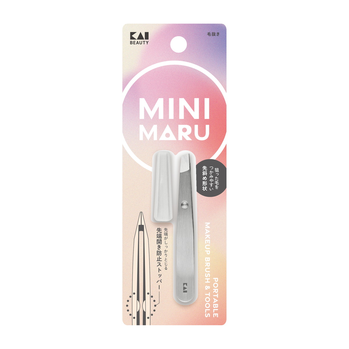 TESOLIFE特搜商城 KAI MINI MARU TWEEZERS G-253