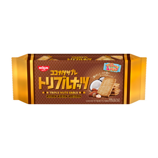 TESOLIFE特搜商城 NISSIN CISCO'S COCONUT SABLE-TRIPLE NUTS 128G