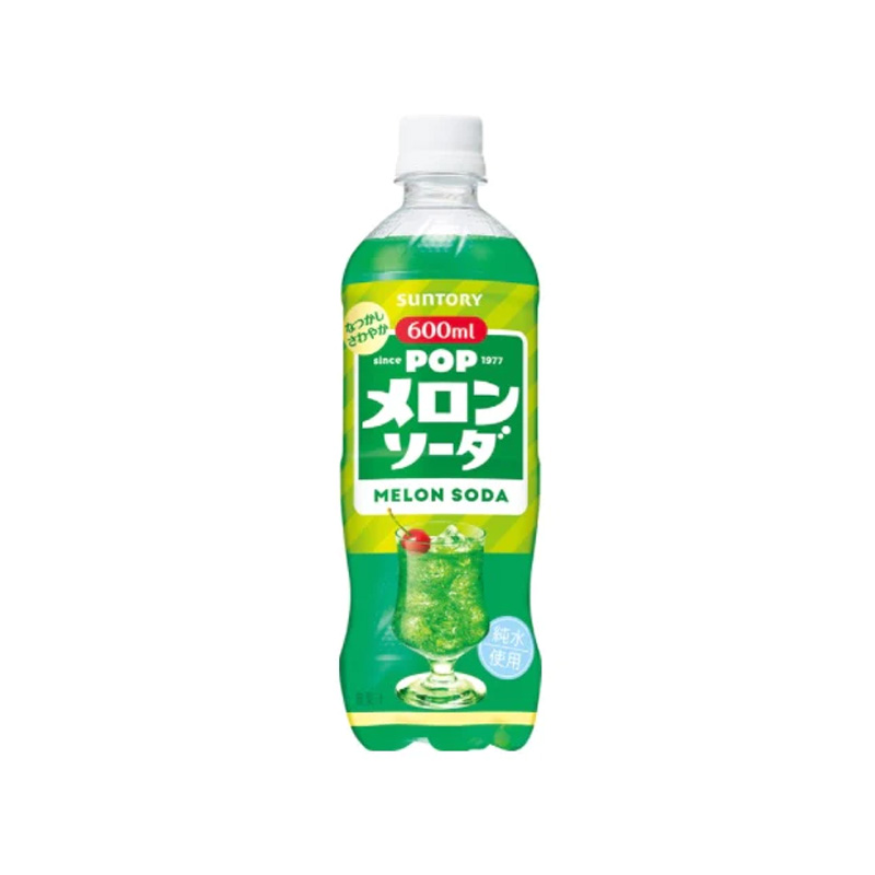 TESOLIFE特搜商城 SUNTORY POP MELON SODA 600ML