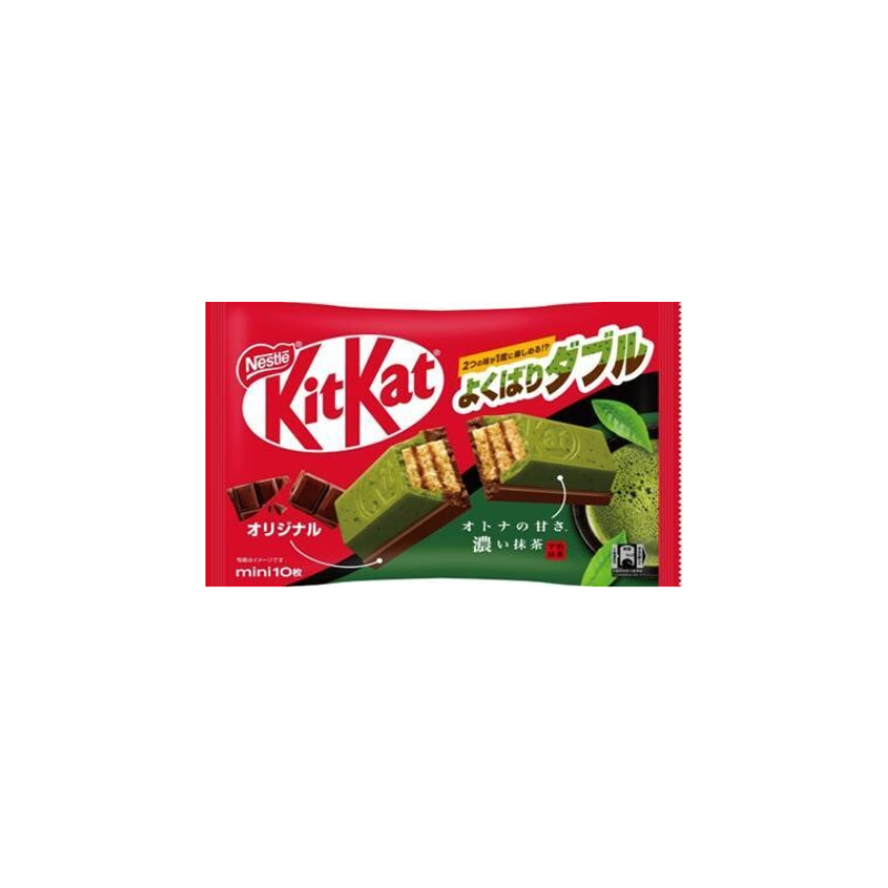 TESOLIFE特搜商城 NESTLE KITKAT MINI DOUBLE MATCHA ORIGINAL