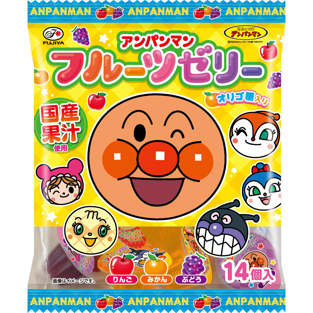 TESOLIFE特搜商城 FUJIYA ANPANMAN JELLY APPLE & MANDARIN ORANGE