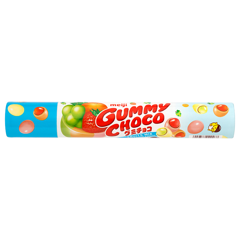 TESOLIFE特搜商城 MEIJI Chocolate Gummy Candy Mixed Fruits Flavor 81g