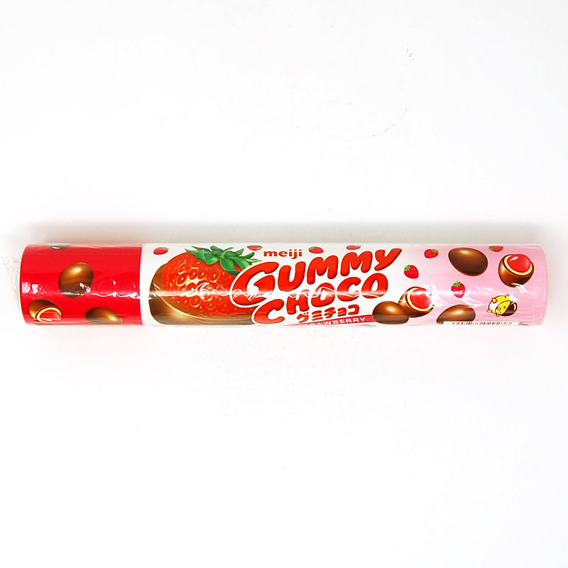 TESOLIFE特搜商城 MEIJI Chocolate Gummy Candy Strawberry Flavor 81g