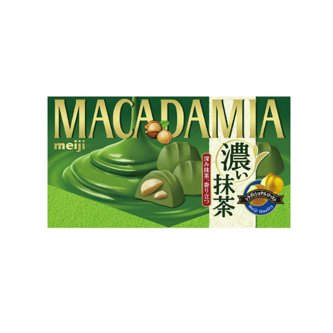 TESOLIFE特搜商城 MEIJI MACADAMIA MATCHA CHOCOLATE 63G
