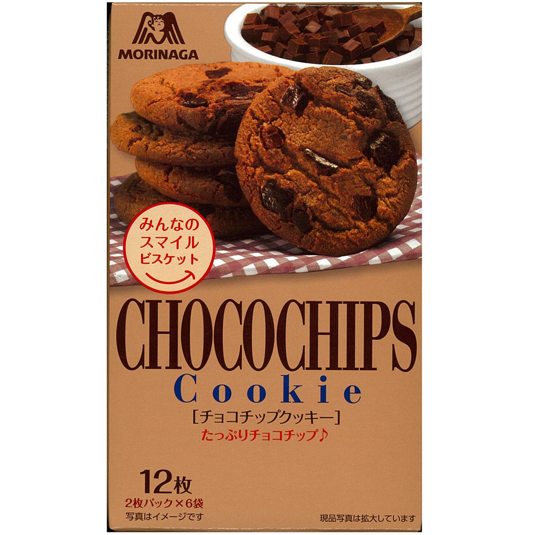 TESOLIFE特搜商城 MORINAGA CHOCOLATE CHIP COOKIE 12P