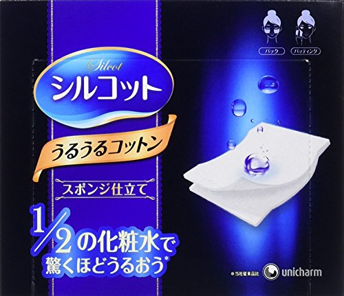 TESOLIFE特搜商城 UNICHARM Silcot Uruuru Sponge Facial Cotton