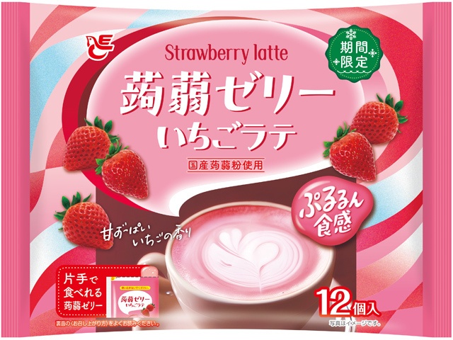 TESOLIFE特搜商城 ACE KONJAC JELLY STRAWBERRY LATTE