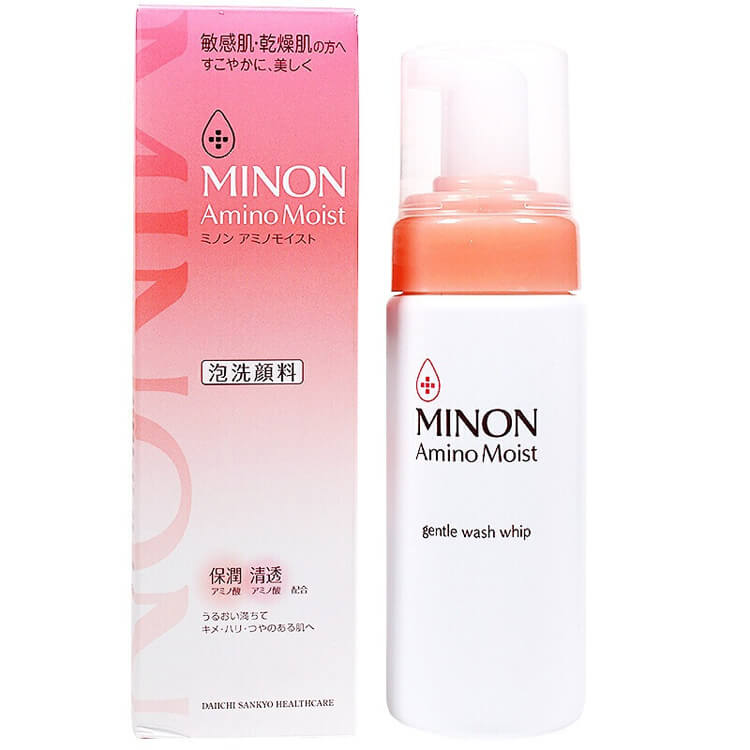 洗顔料 nami TESOLIFE特搜商城 MIMON Amino Moist Gentle Wash Whip 150g