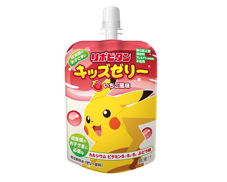tataty ボンキュート 150粒 ３袋 TESOLIFE特搜商城 TAISHO POKEMON LIPOVITAN KIDS JELLY STRAWBERRY
