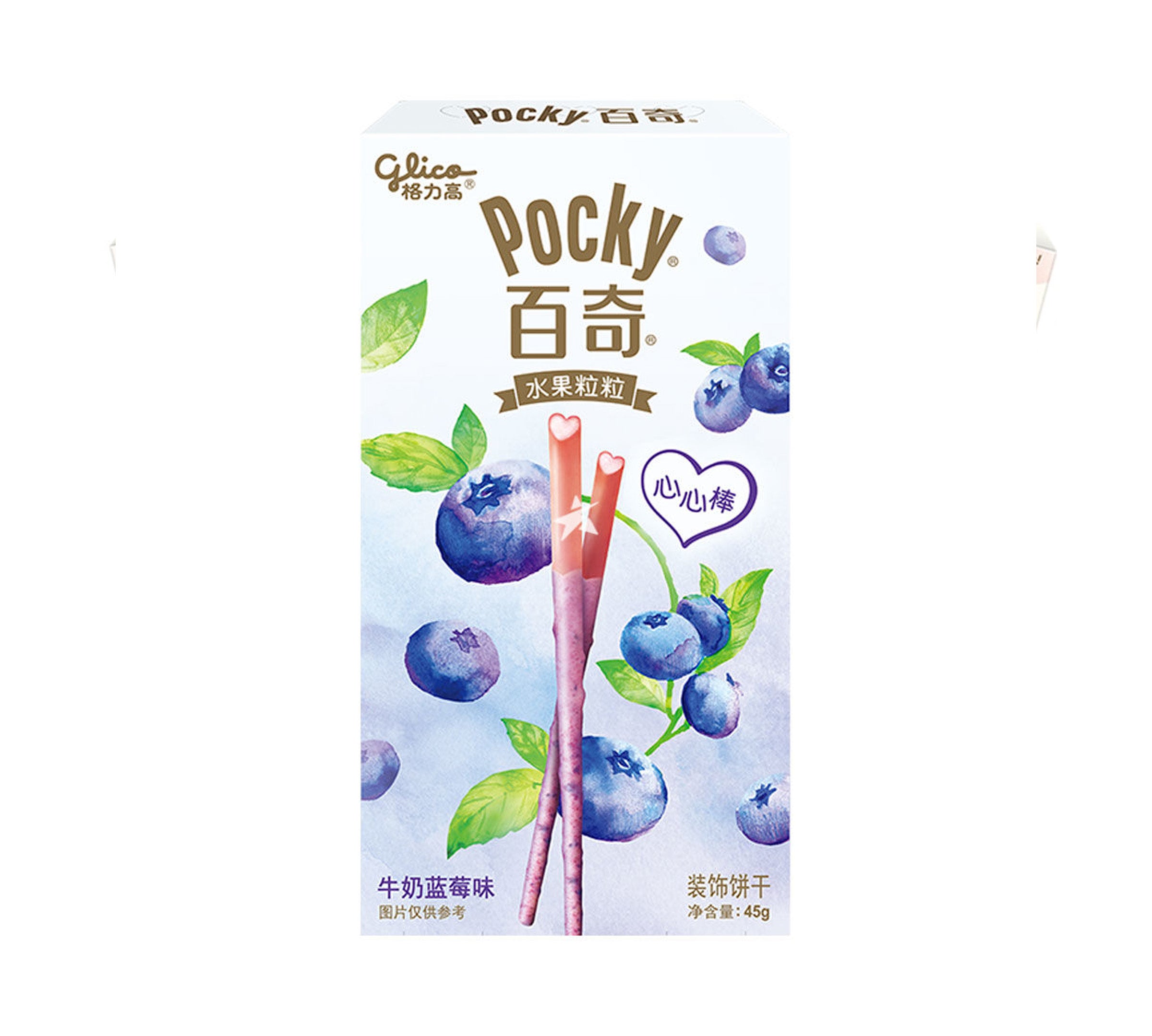 TESOLIFE特搜商城 GLICO POCKY MILK BLUEBERRIES FLAVOR