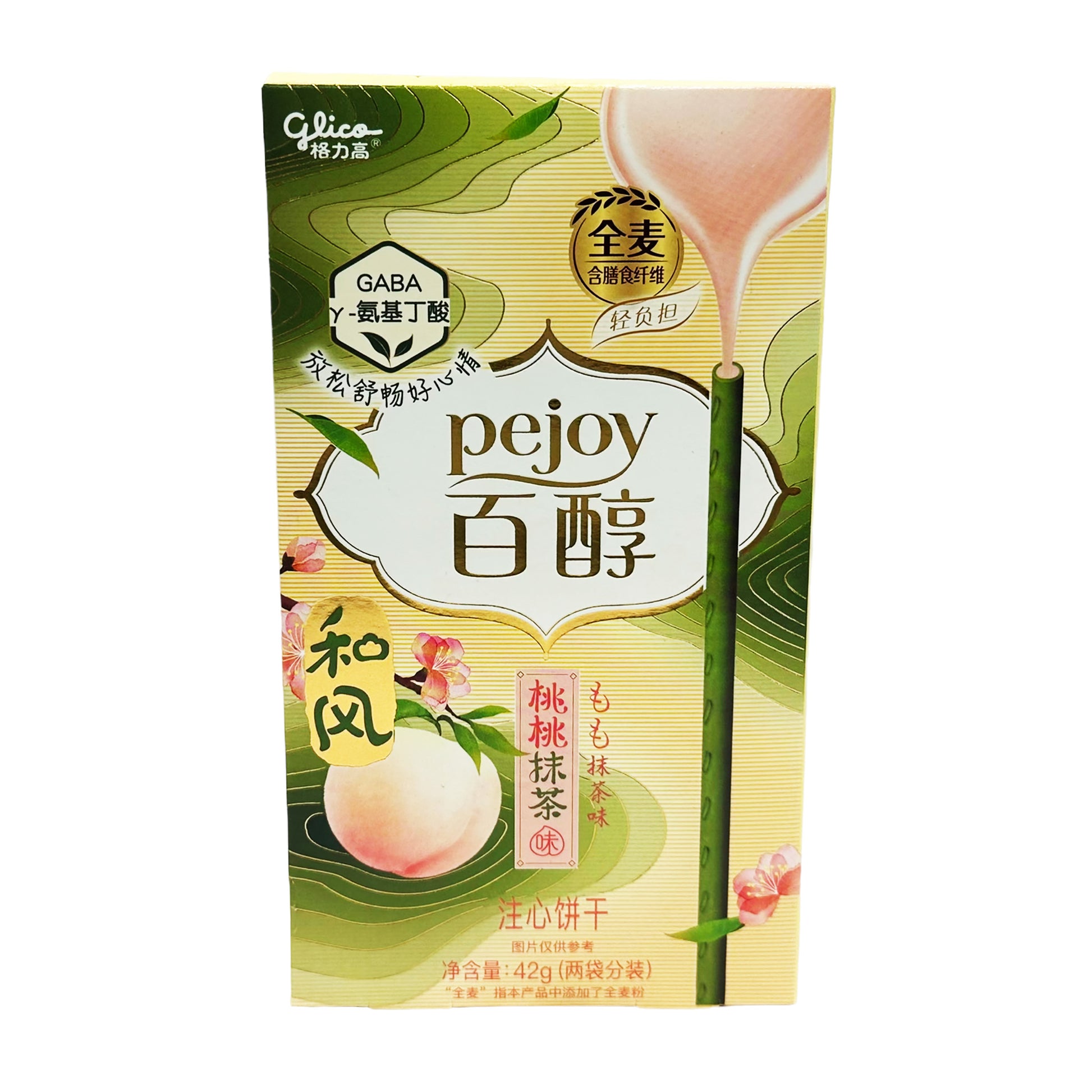 TESOLIFE特搜商城 GLICO PEJOY PEACH MATCHA FLAVOR STICKS