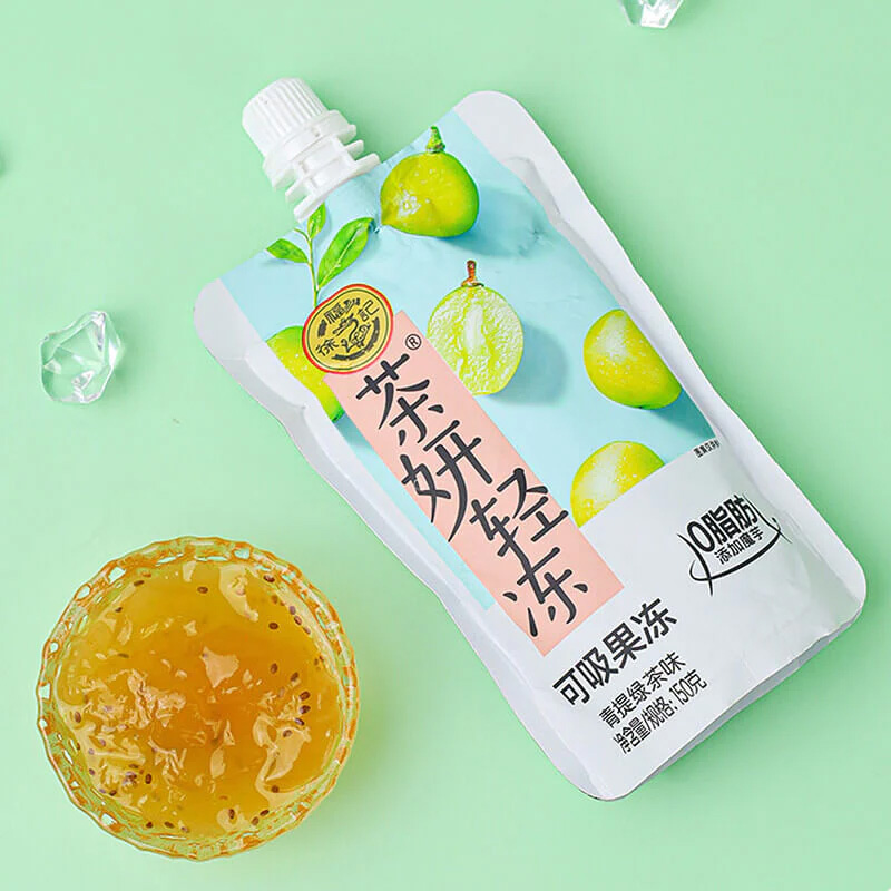 TESOLIFE特搜商城 XFJ JELLY GREEN GRAPE GREEN TEA FLAVOR