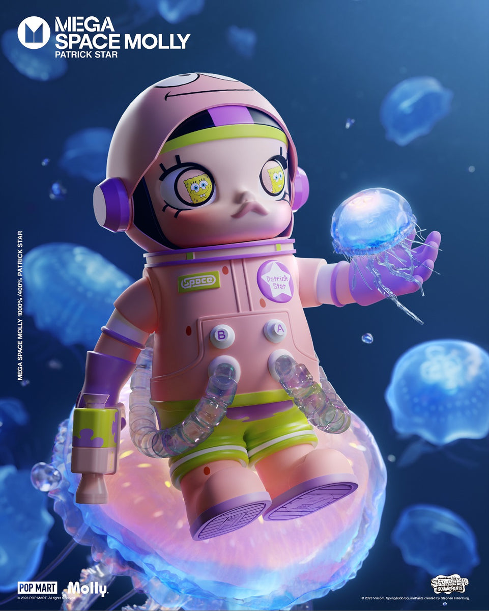 TESOLIFE特搜商城 POPMART MEGA SPACE MOLLY 1000% PATRICK STAR