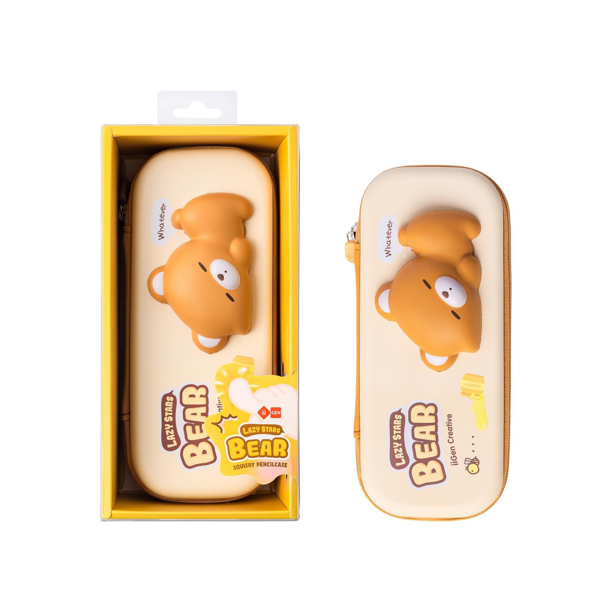IIGEN SQUISHY PENCIL CASE BEAR DESIGN IG5808 - TESOLIFE特搜商城