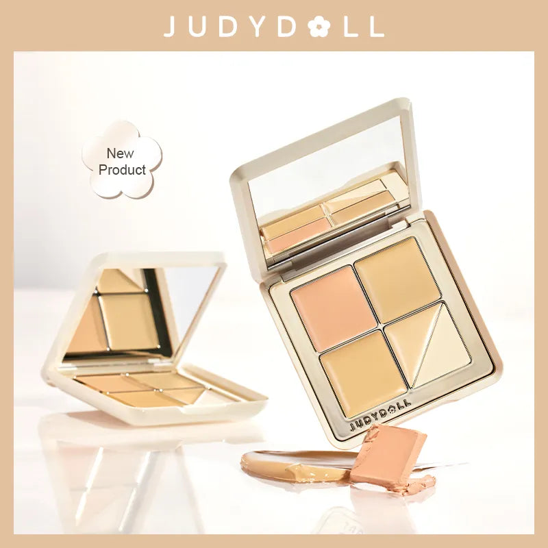 洋書 THREE-DIMENSIONAL MAKEUP Judydoll Face Makup 2 Color Contour Palette Bronzer Long