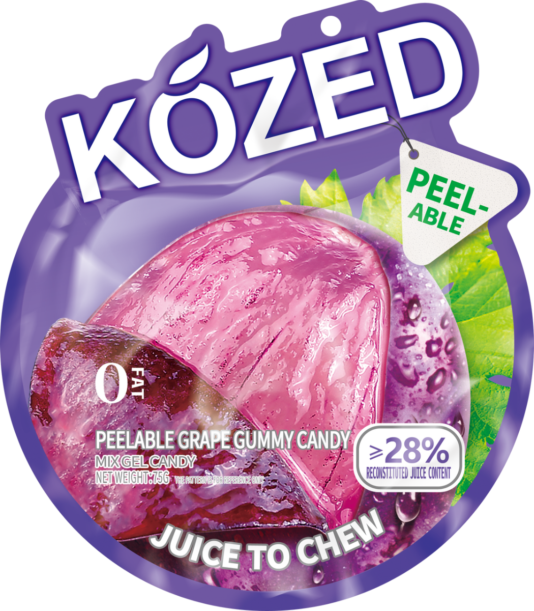 TESOLIFE特搜商城 KOZED PEELABLE GUMMY CANDY GRAPE
