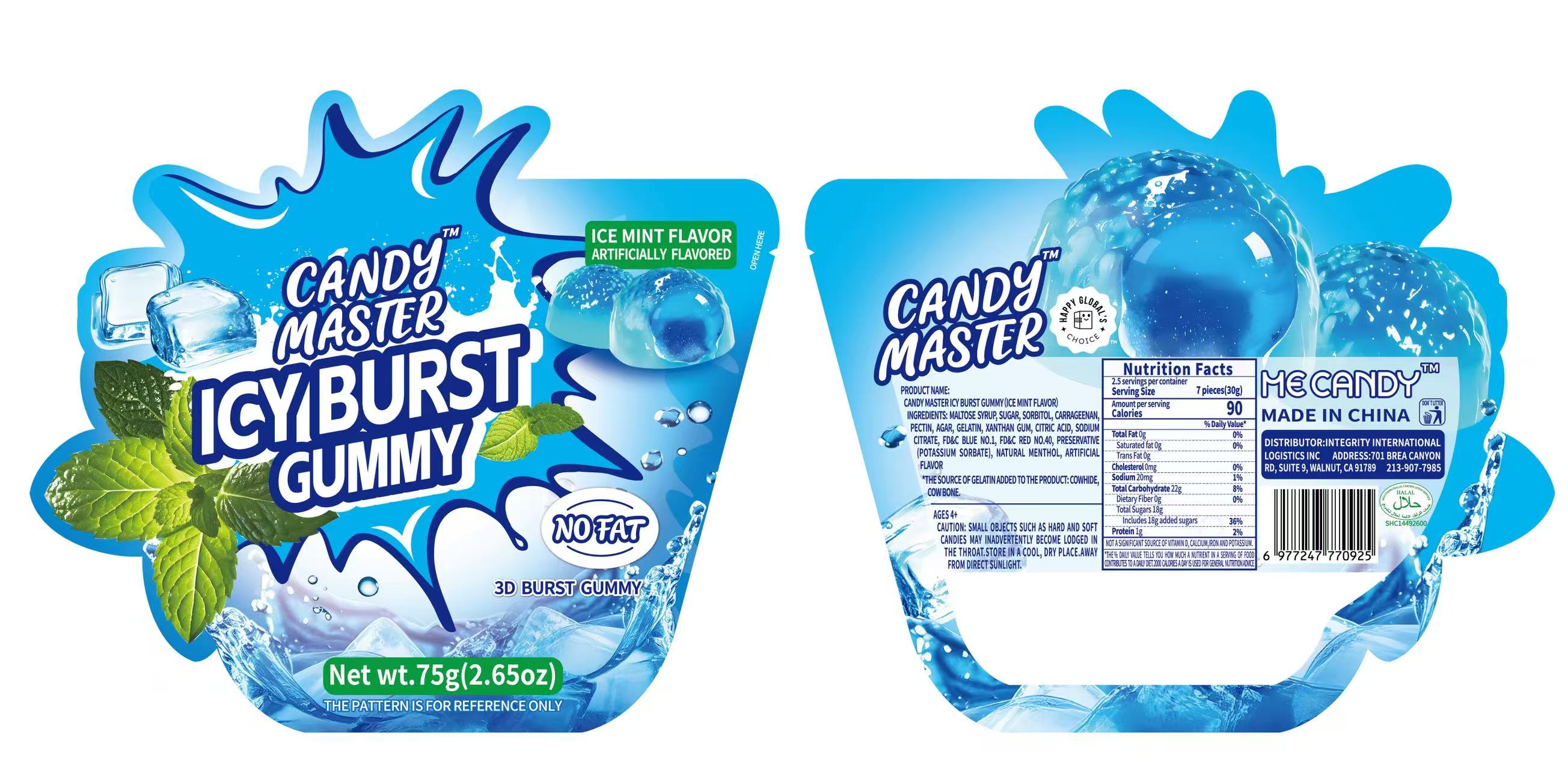 TESOLIFE特搜商城 CANDY MASTER ICY BURST GUMMY ICE MINT