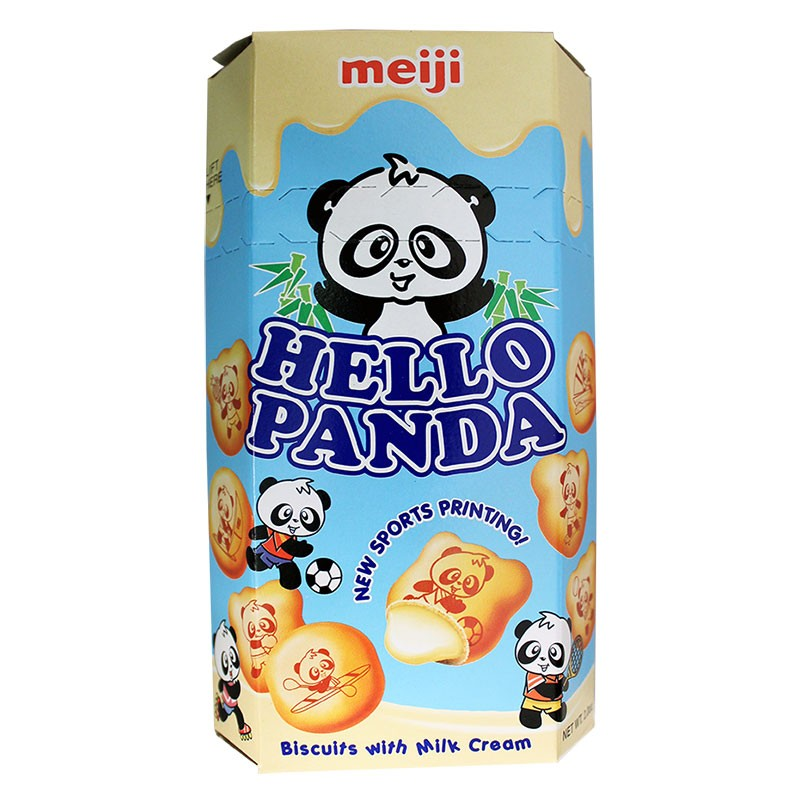 TESOLIFE特搜商城 MEIJI HELLO PANDA MILK NEW SPORTS PRINTING 60G