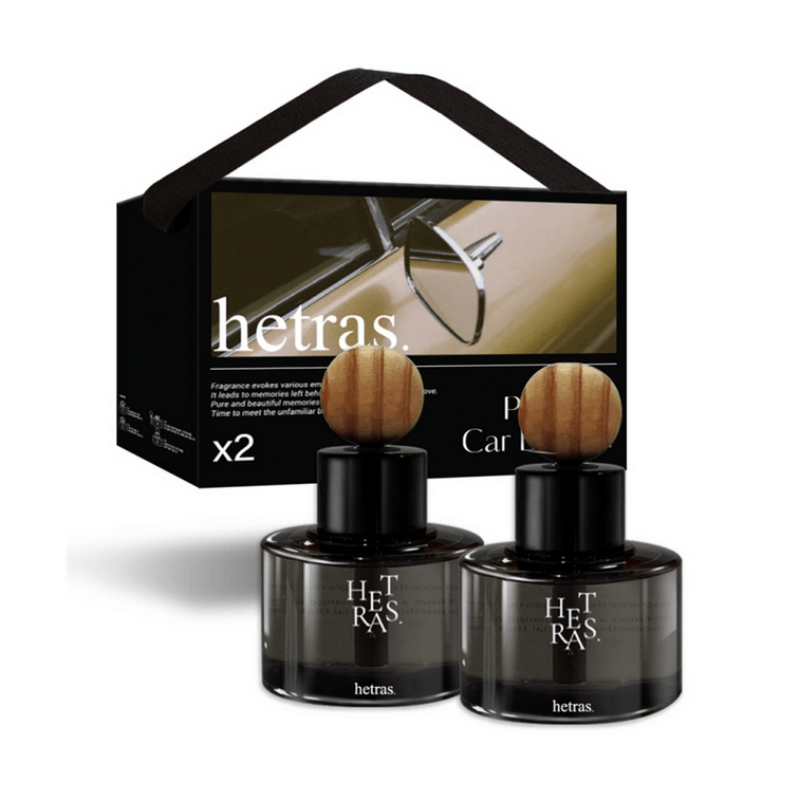 TESOLIFE特搜商城 HETRAS PREMIUM CAR DIFFUSER 2P SET 07 HOTEL WOOD