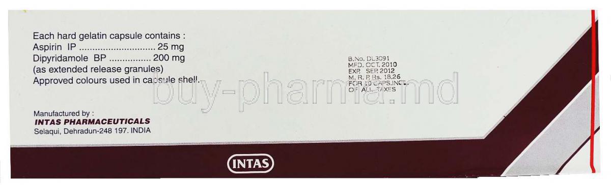 Price Of Aspirin Dipyridamole