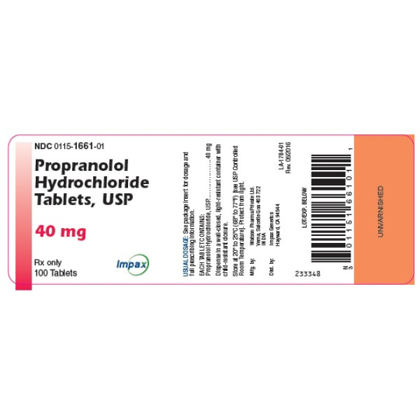 Inderal 40mg
