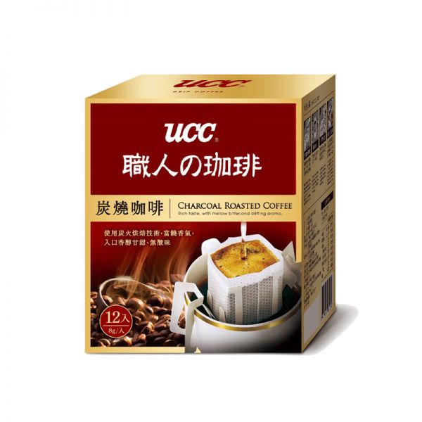 日本ucc 炭烧滤挂式咖啡12份 8g Tesolife特搜商城