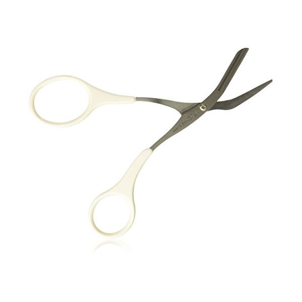 日本kai贝印安全修眉剪美容修眉剪刀眉毛剪带眉梳子1个入 Tesolife特搜商城